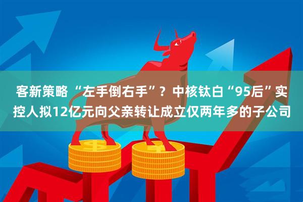客新策略 “左手倒右手”？中核钛白“95后”实控人拟12亿元向父亲转让成立仅两年多的子公司